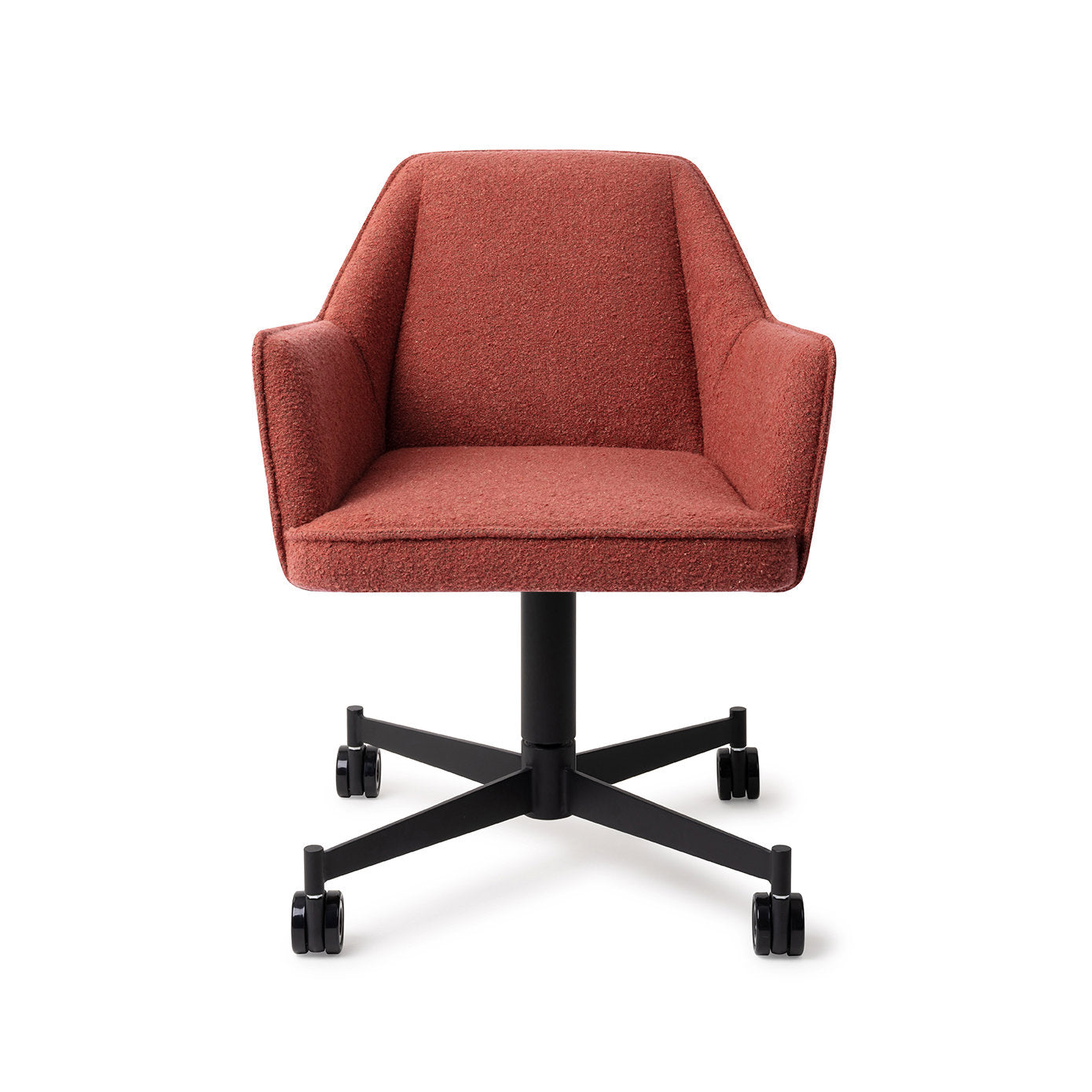 Tome Dining Chair Shabby Saffron Caster Black