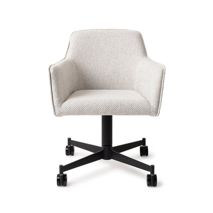 Hofu Dining Chair Checkers Charm Caster Black