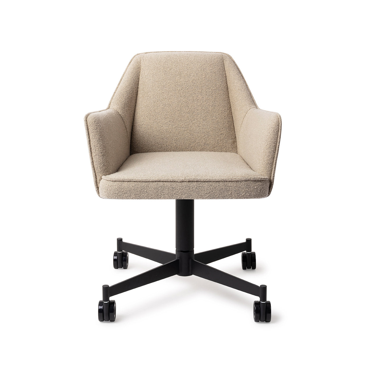 Tome Dining Chair Great Greige Caster Black