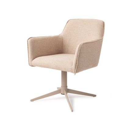 Hofu Dining Chair Wild Walnut Quad Beige