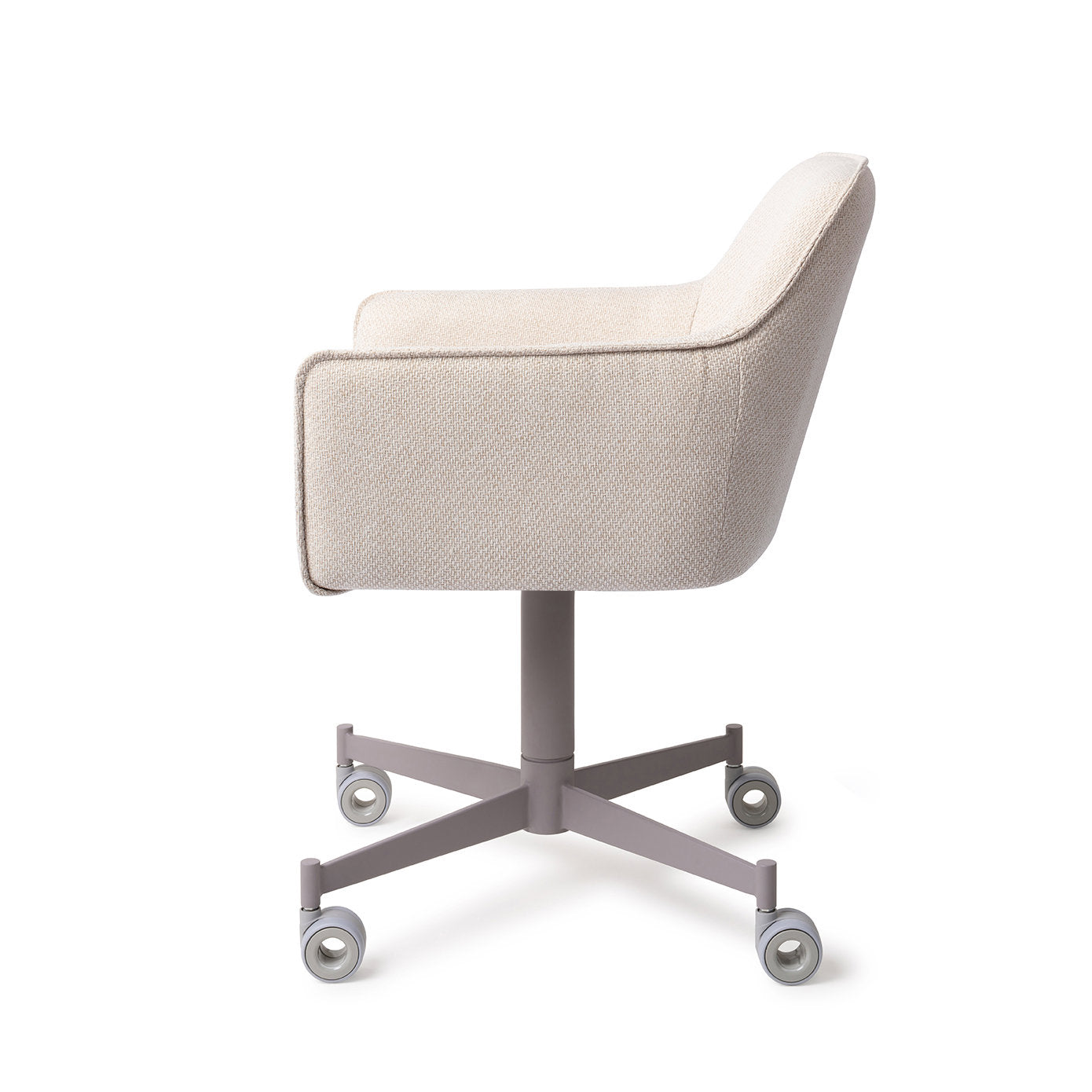 Hofu Dining Chair Enoki Caster Grey