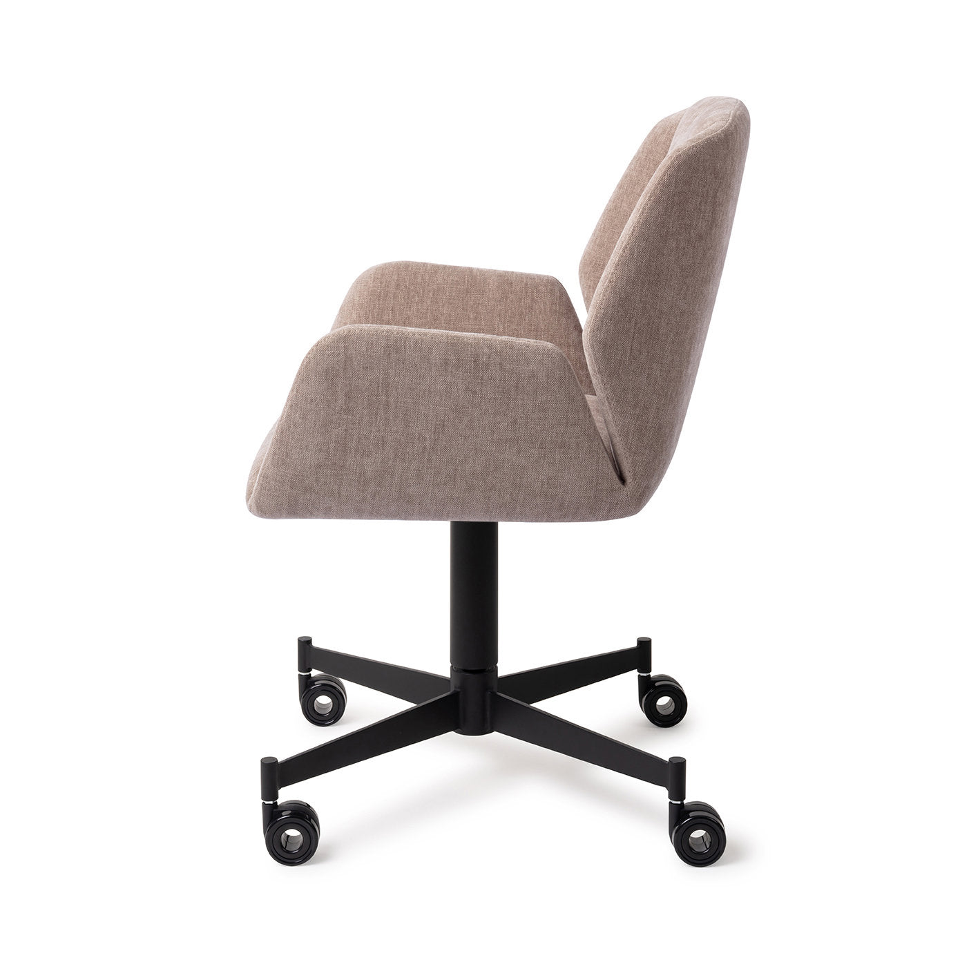 Myoko Dining Chair Greystones Caster Black