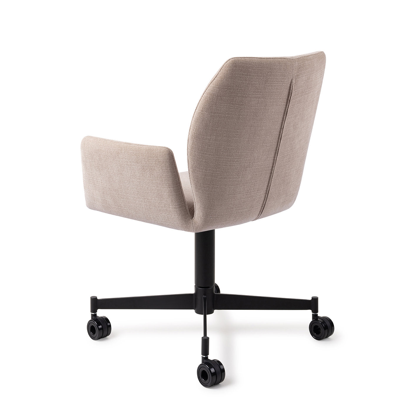 Misaki Dining Chair Sand Strand Caster Black