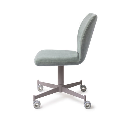 Ikata Dining Chair Breezy Blue Caster Grey