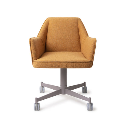 Tome Dining Chair Masai Giraffe Caster Grey