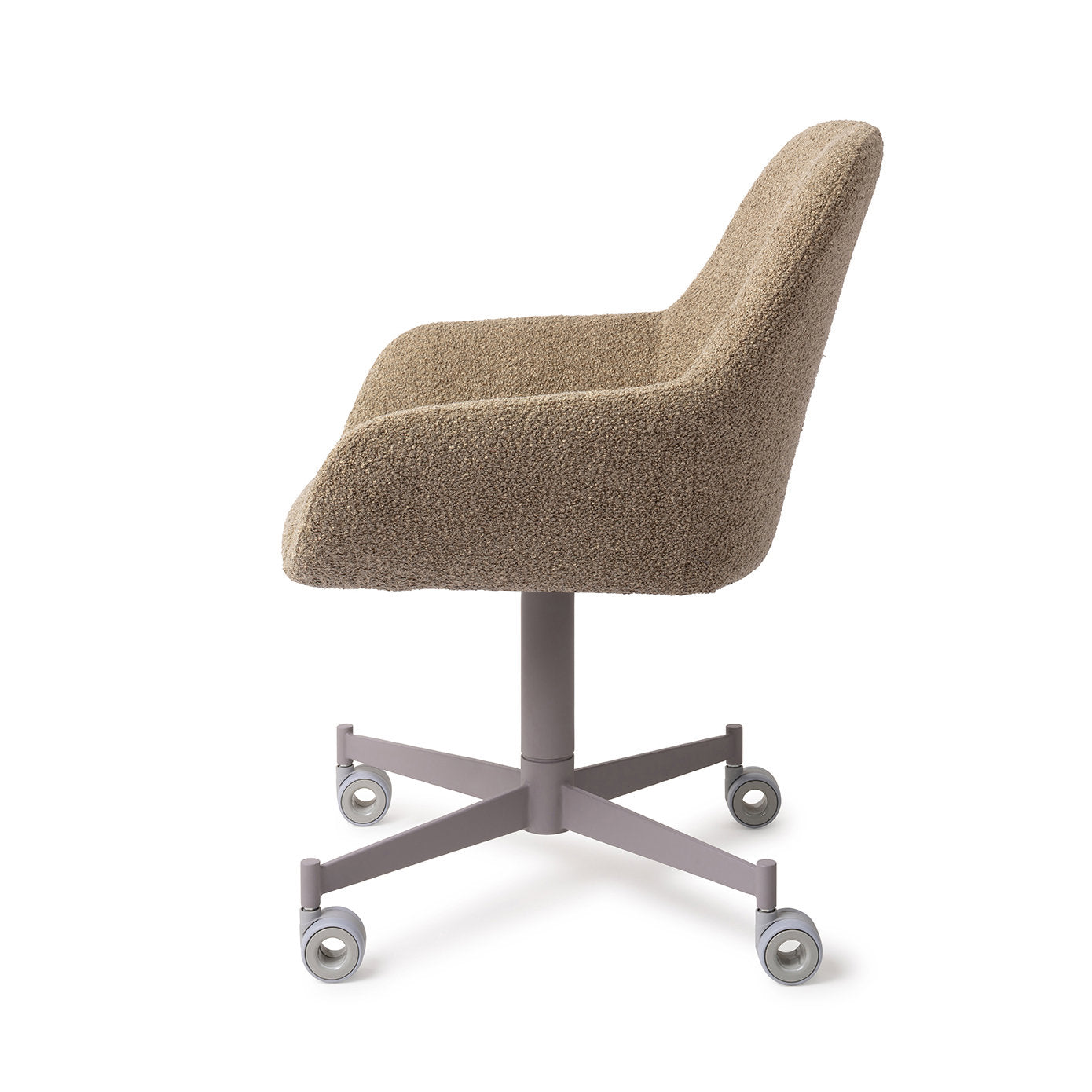 Kushi Dining Chair Moss Meadow Caster Grey