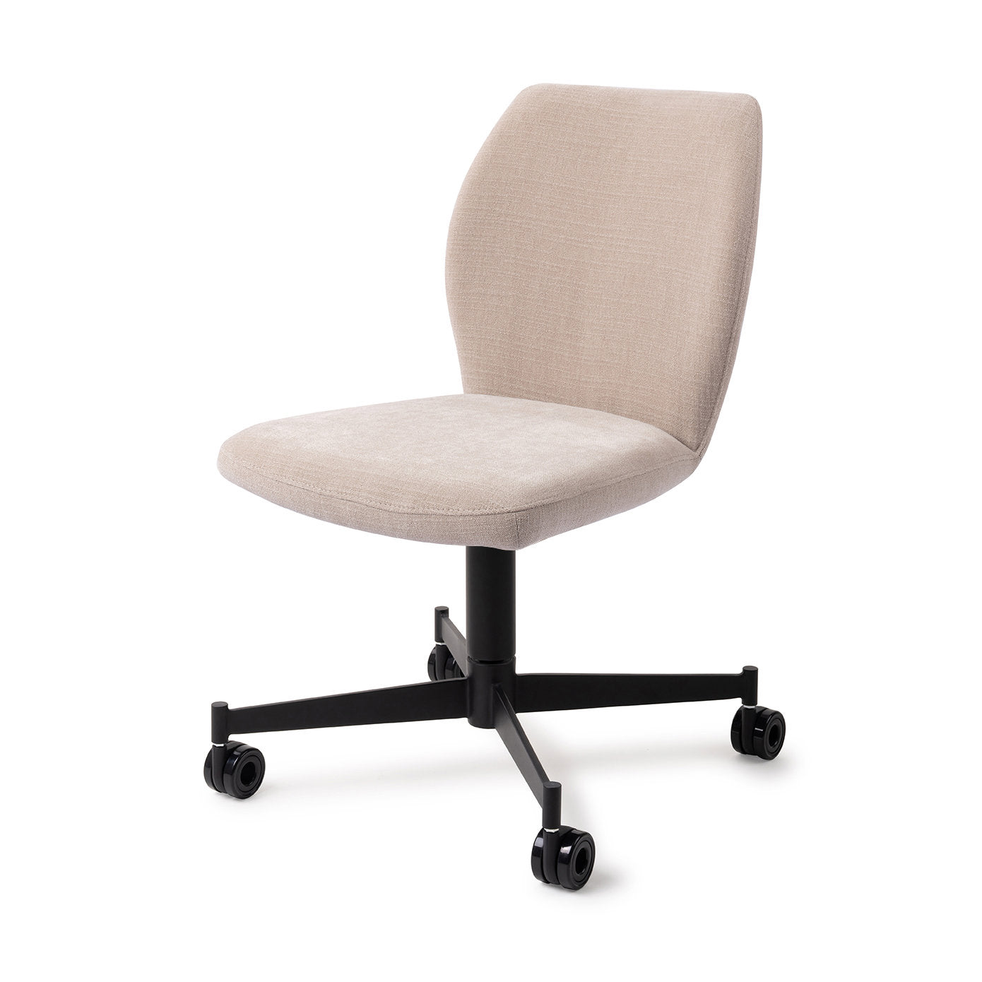 Ikata Dining Chair Sand Strand Caster Black