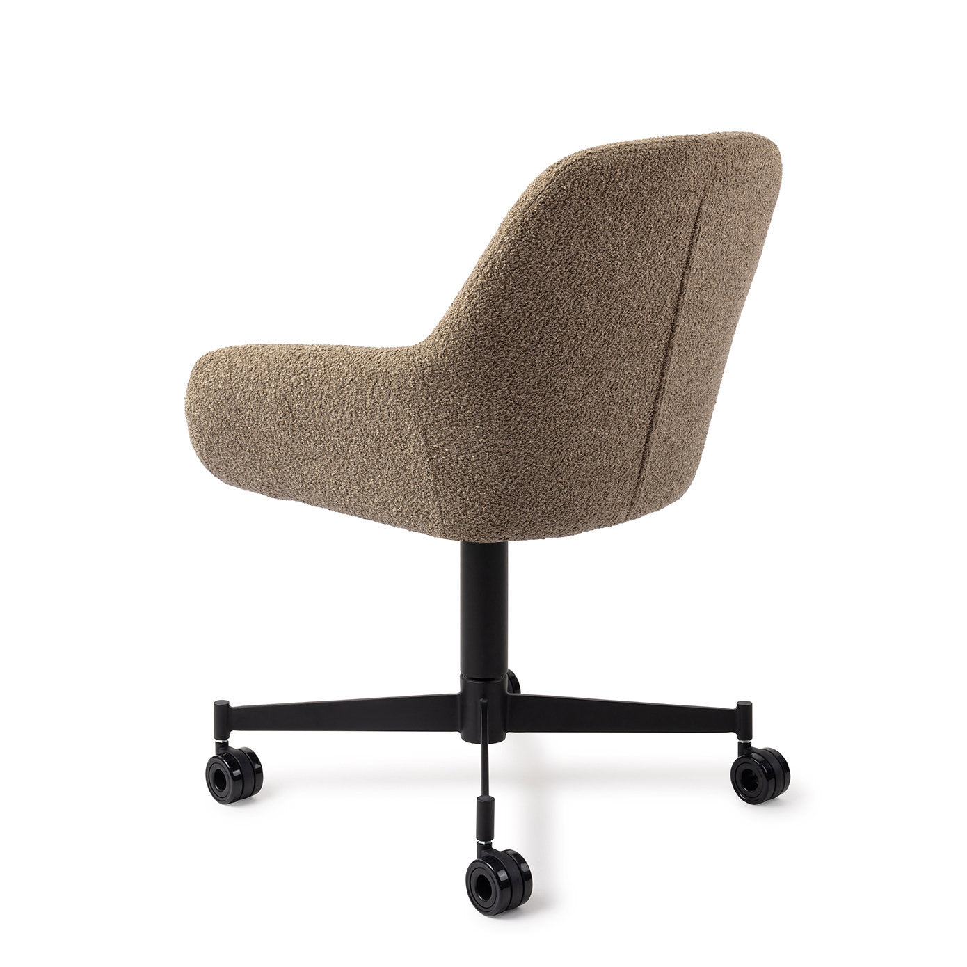 Kushi Dining Chair Moss Meadow Caster Black