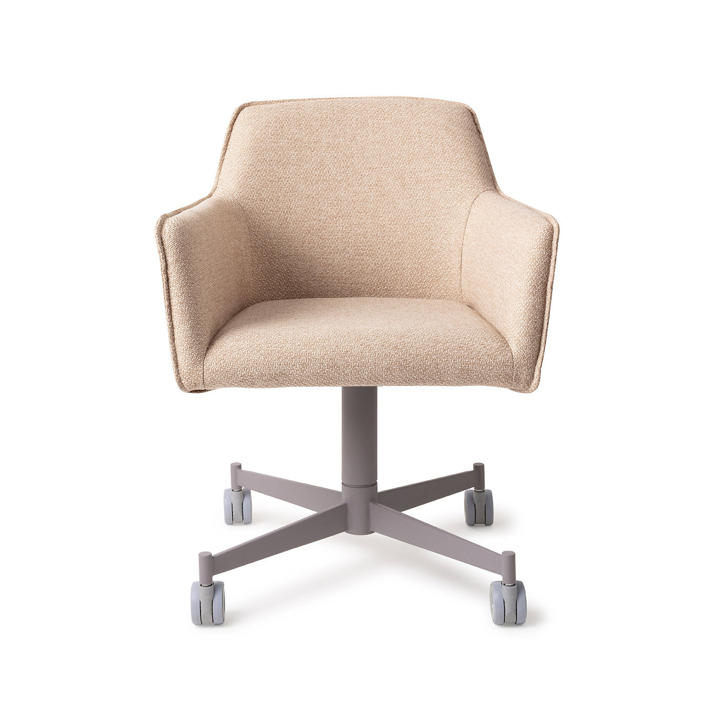 Hofu Dining Chair Wild Walnut Caster Grey