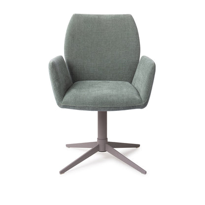 Misaki Dining Chair Breezy Blue Quad Grey