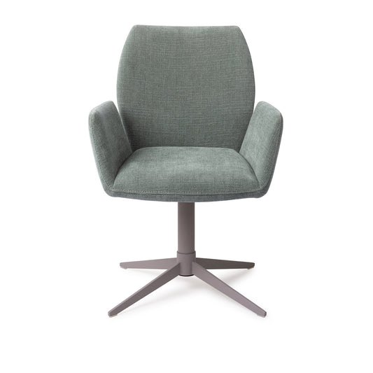 Misaki Dining Chair Breezy Blue Quad Grey