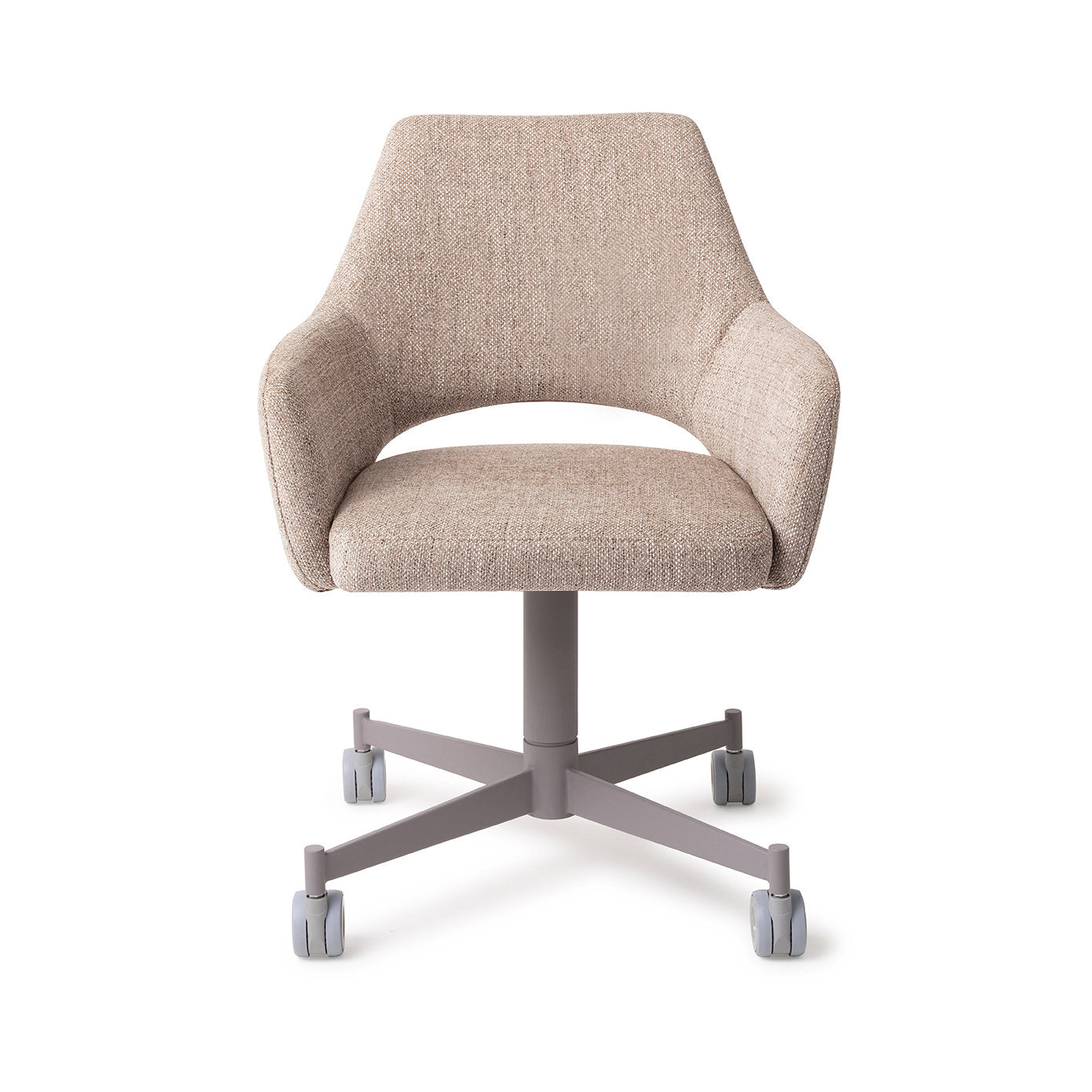 Yanai Dining Chair Biscuit Beach Caster Grey
