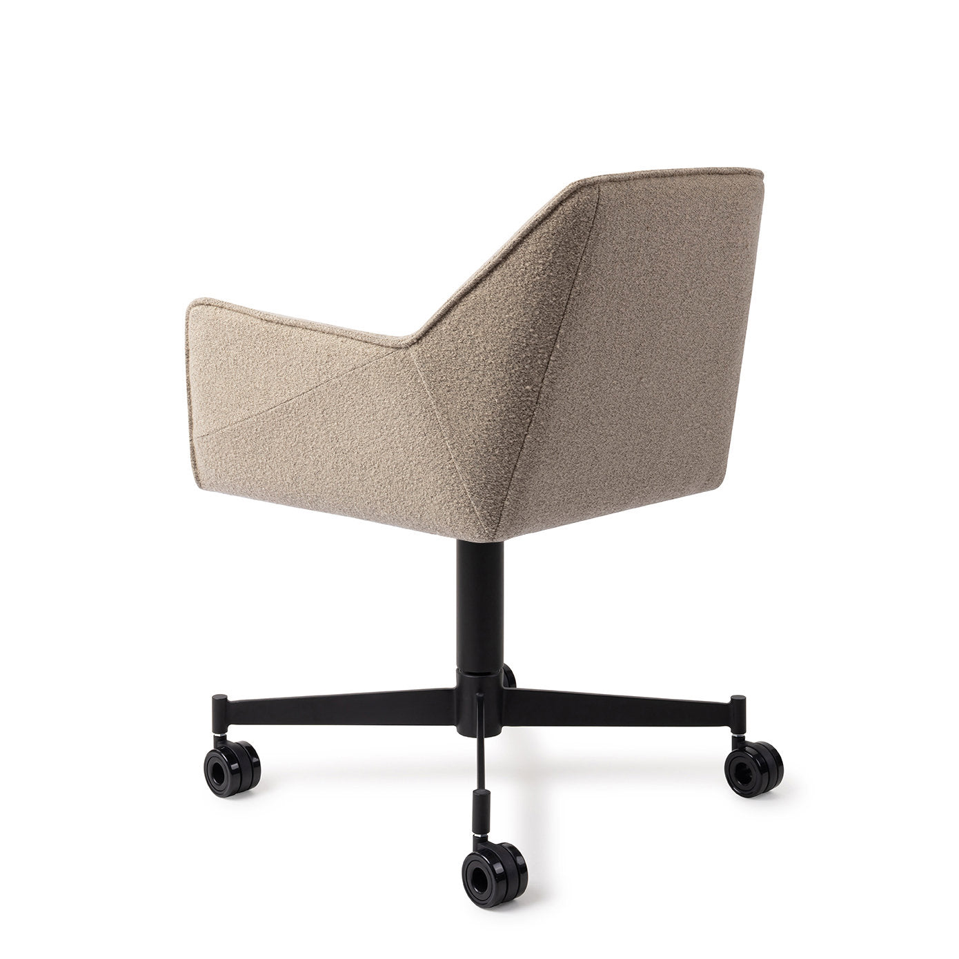 Tome Dining Chair Great Greige Caster Black