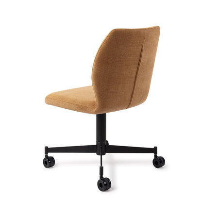 Ikata Dining Chair Honey Harvest Caster Black