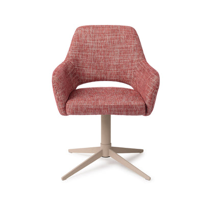 Yanai Dining Chair Berry Bars Quad Beige