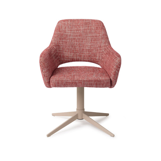 Yanai Dining Chair Berry Bars Quad Beige