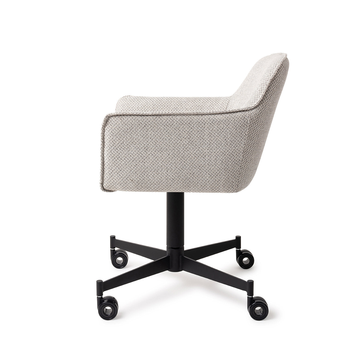 Hofu Dining Chair Checkers Charm Caster Black