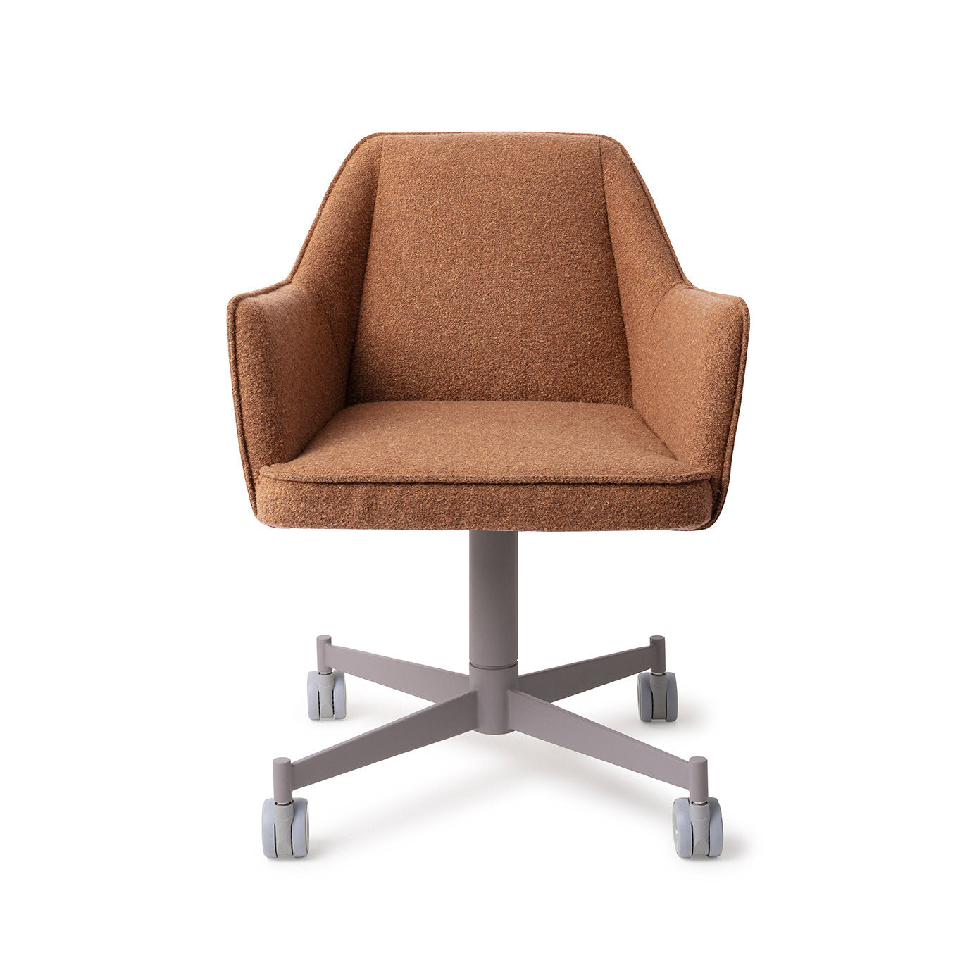 Tome Dining Chair Cinnamon Bun Caster Grey