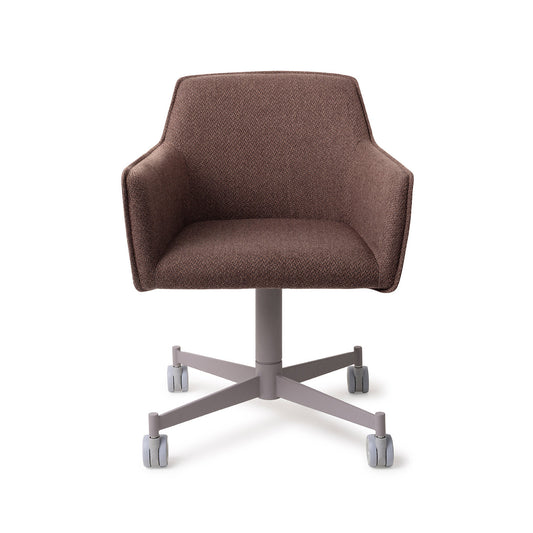 Hofu Dining Chair Potters Clay Caster Grey