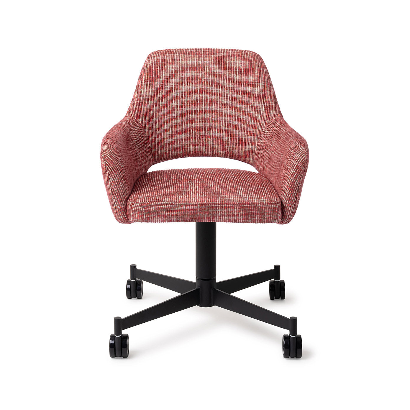 Yanai Dining Chair Berry Bars Caster Black