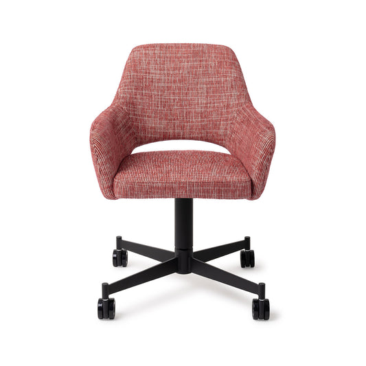 Yanai Dining Chair Berry Bars Caster Black