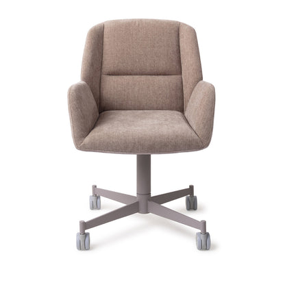 Myoko Dining Chair Greystones Caster Grey