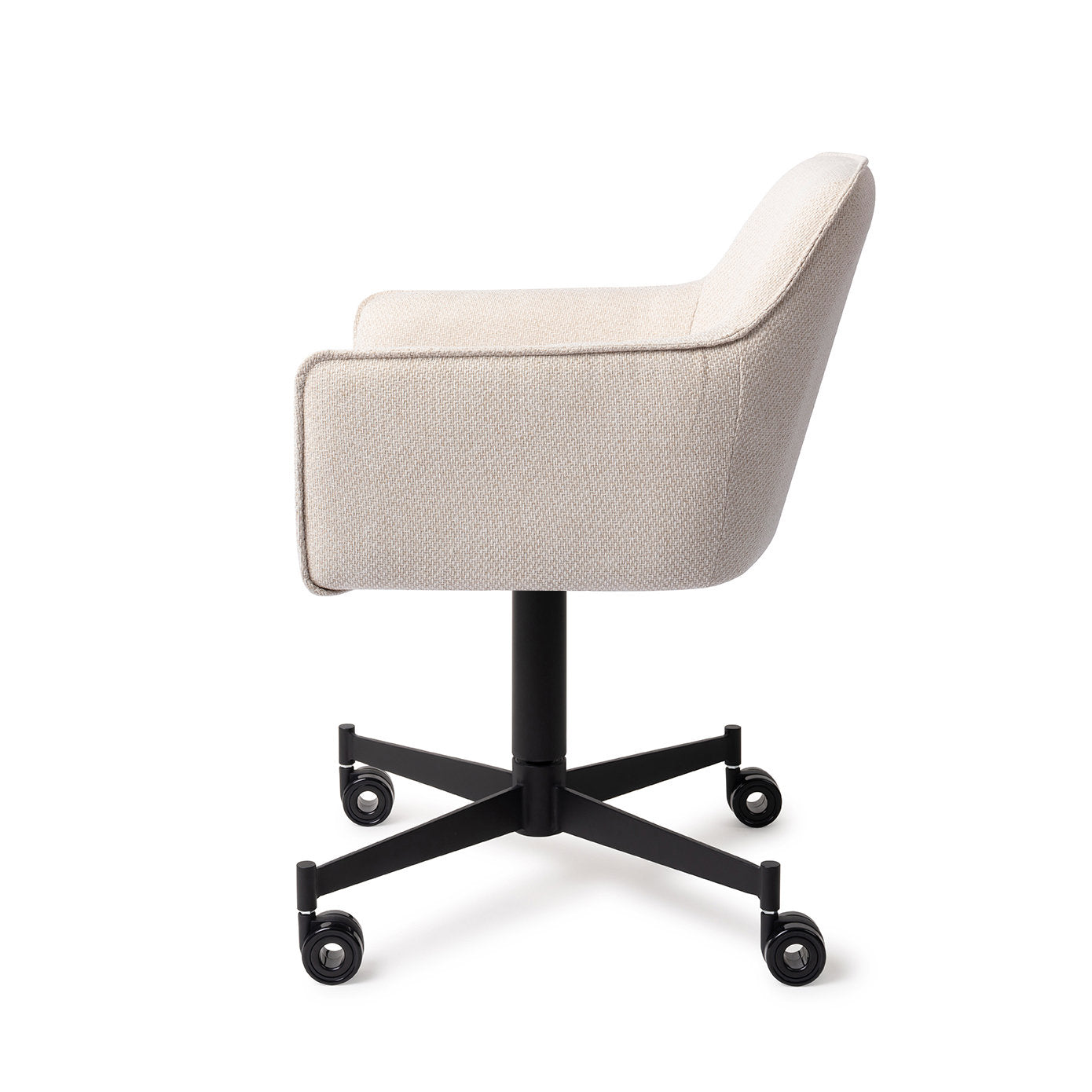 Hofu Dining Chair Enoki Caster Black