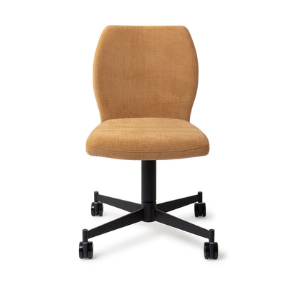 Ikata Dining Chair Honey Harvest Caster Black