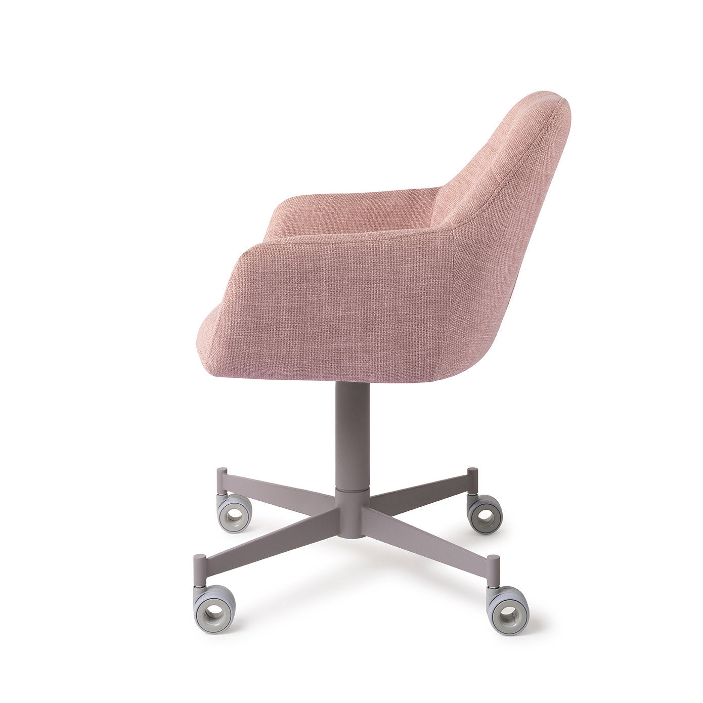 Noto Dining Chair Vintage Rose Caster Grey