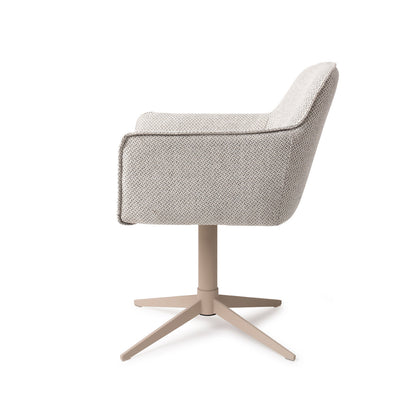 Hofu Dining Chair Checkers Charm Quad Beige