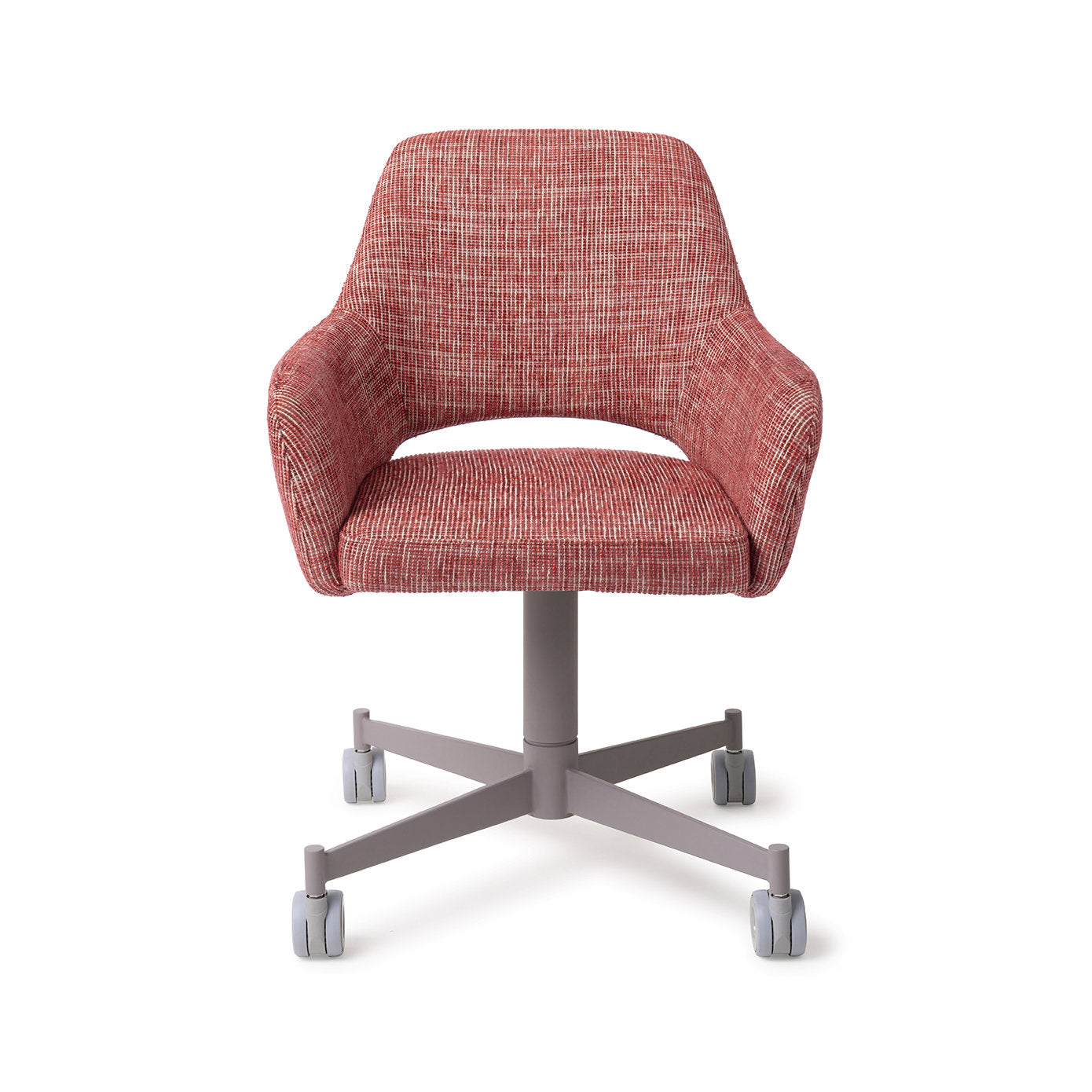 Yanai Dining Chair Berry Bars Caster Grey