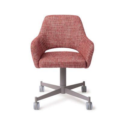 Yanai Dining Chair Berry Bars Caster Grey