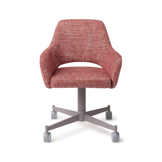 Yanai Dining Chair Berry Bars Caster Grey