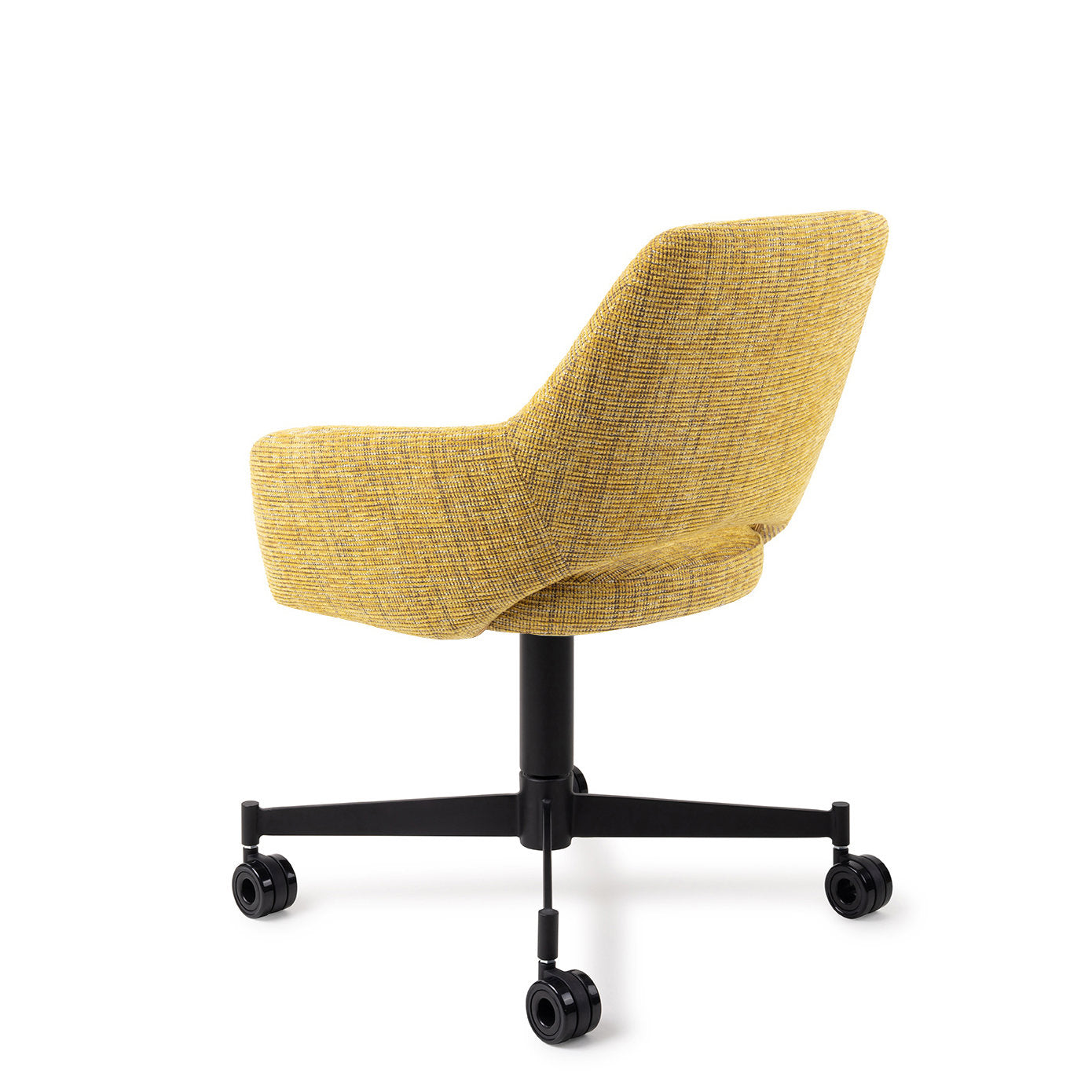 Yanai Dining Chair Lemon Lines Caster Black