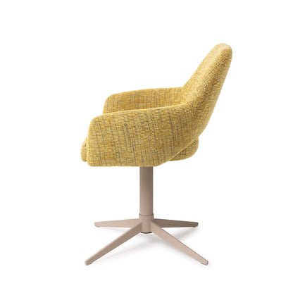 Yanai Dining Chair Lemon Lines Quad Beige