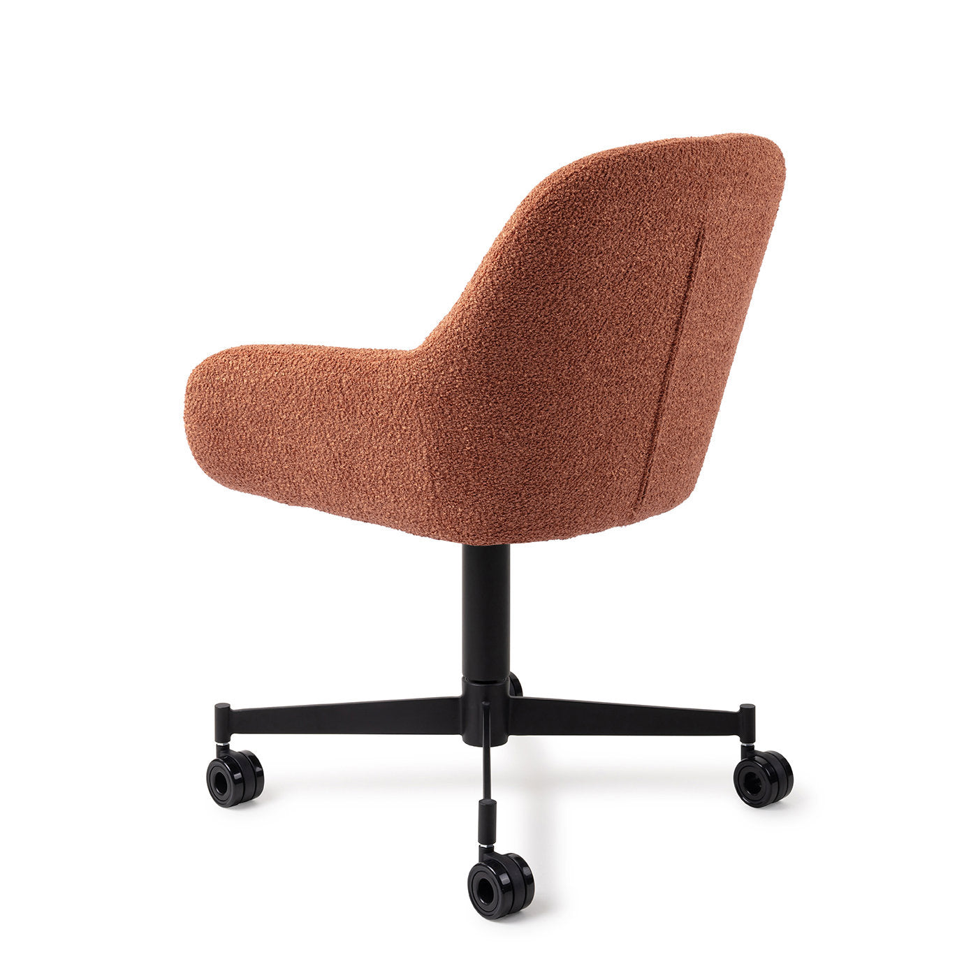 Kushi Dining Chair Amber Autumn Caster Black