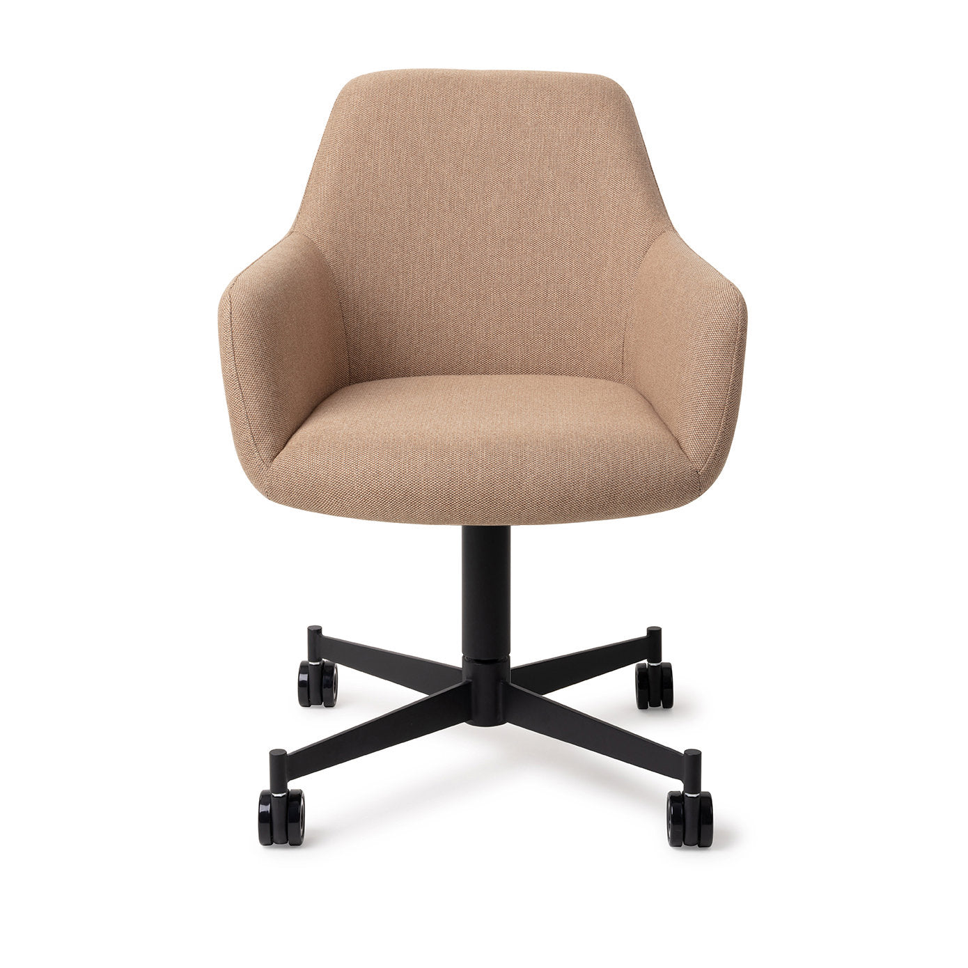 Hiroo Dining Chair Whisper Wheat Caster Black