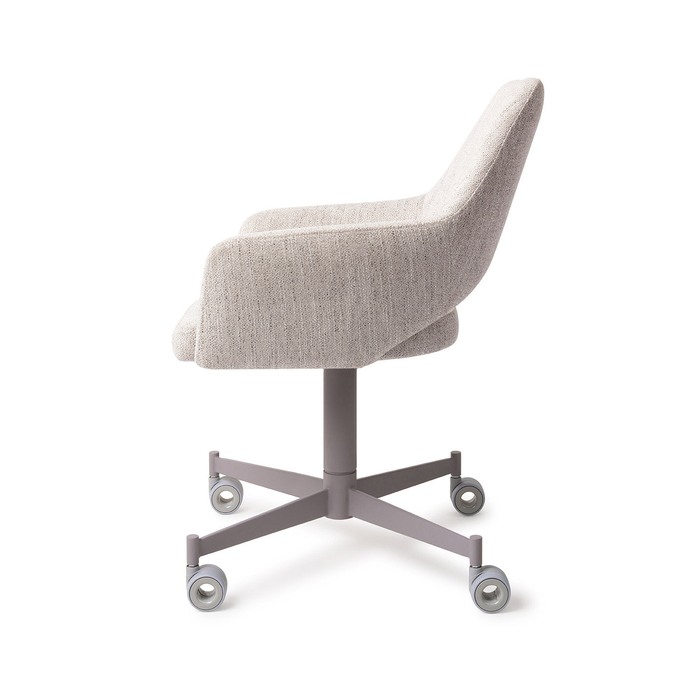 Yanai Dining Chair Pigeon Caster Grey