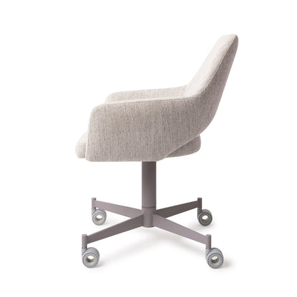 Yanai Dining Chair Pigeon Caster Grey