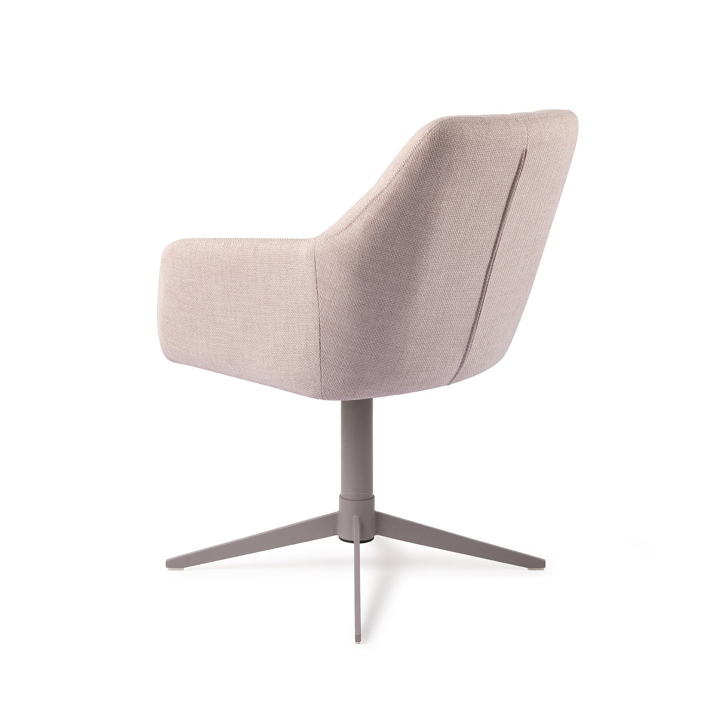 Noto Dining Chair Petal Pink Quad Grey