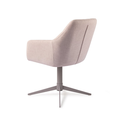 Noto Dining Chair Petal Pink Quad Grey