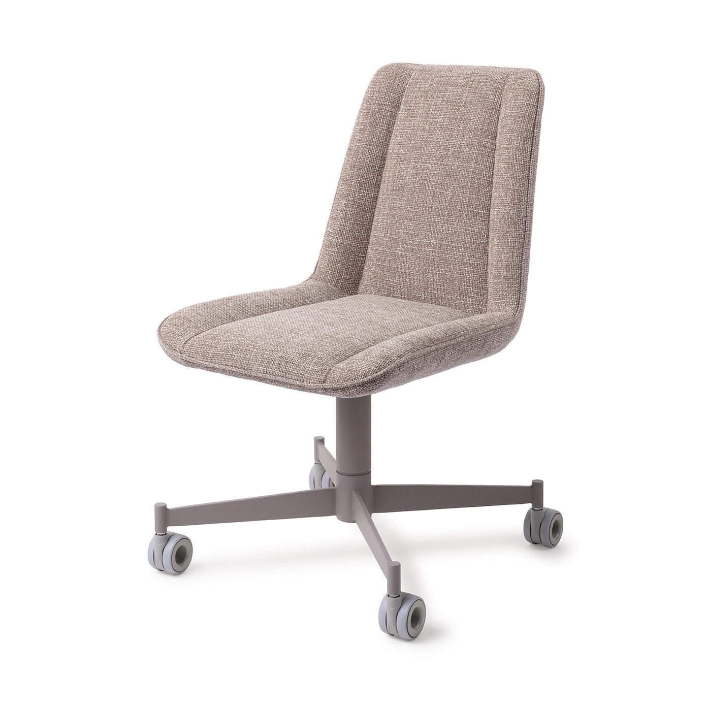 Umedo Dining Chair Grainy Greige Caster Grey