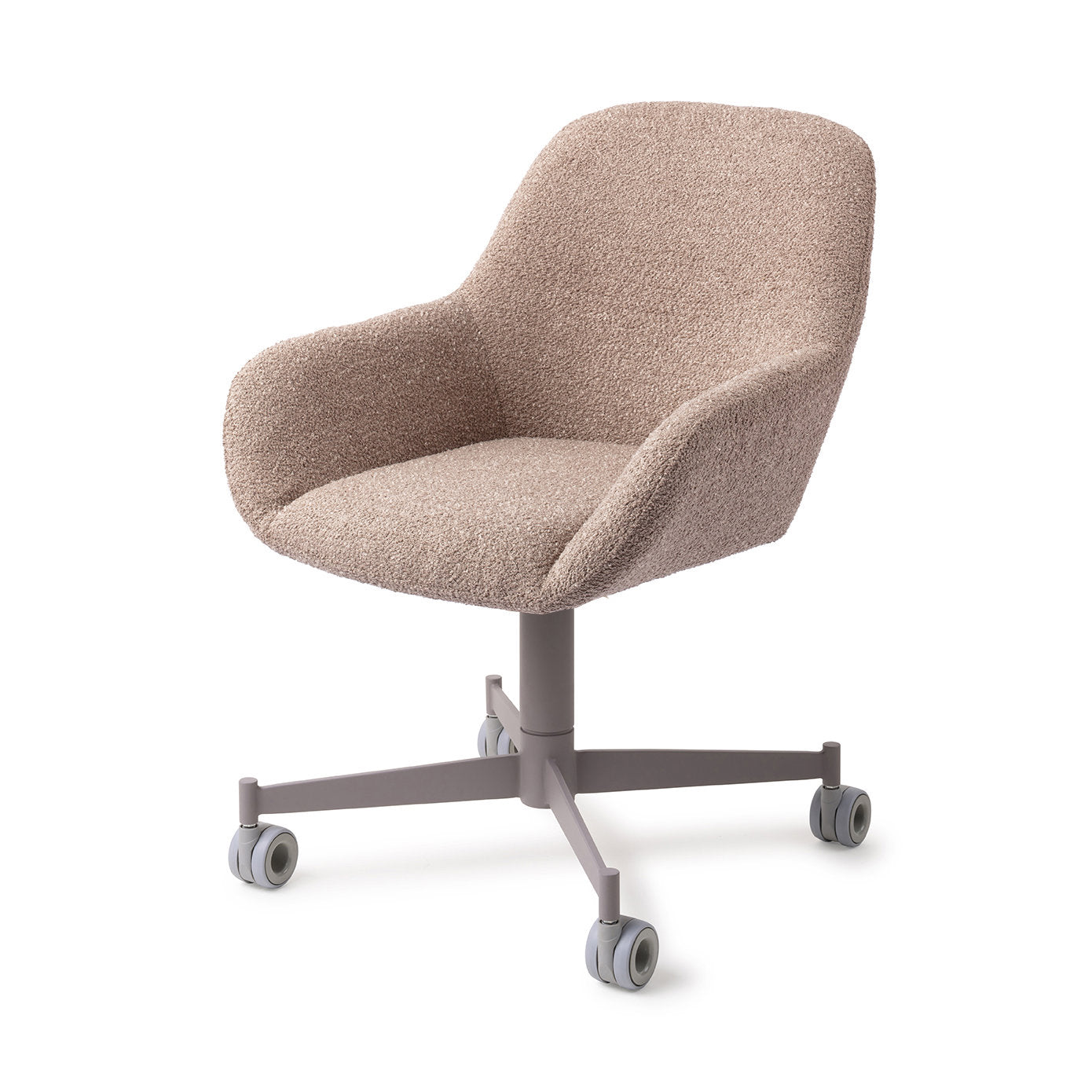 Kushi Dining Chair Stone Haze Caster Grey