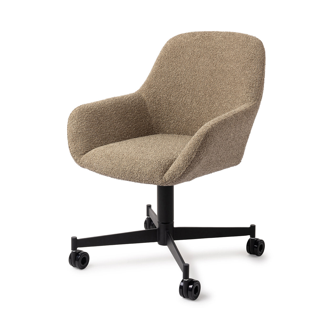 Kushi Dining Chair Moss Meadow Caster Black