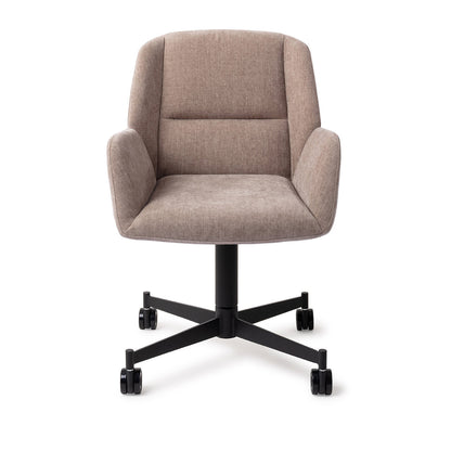 Myoko Dining Chair Greystones Caster Black