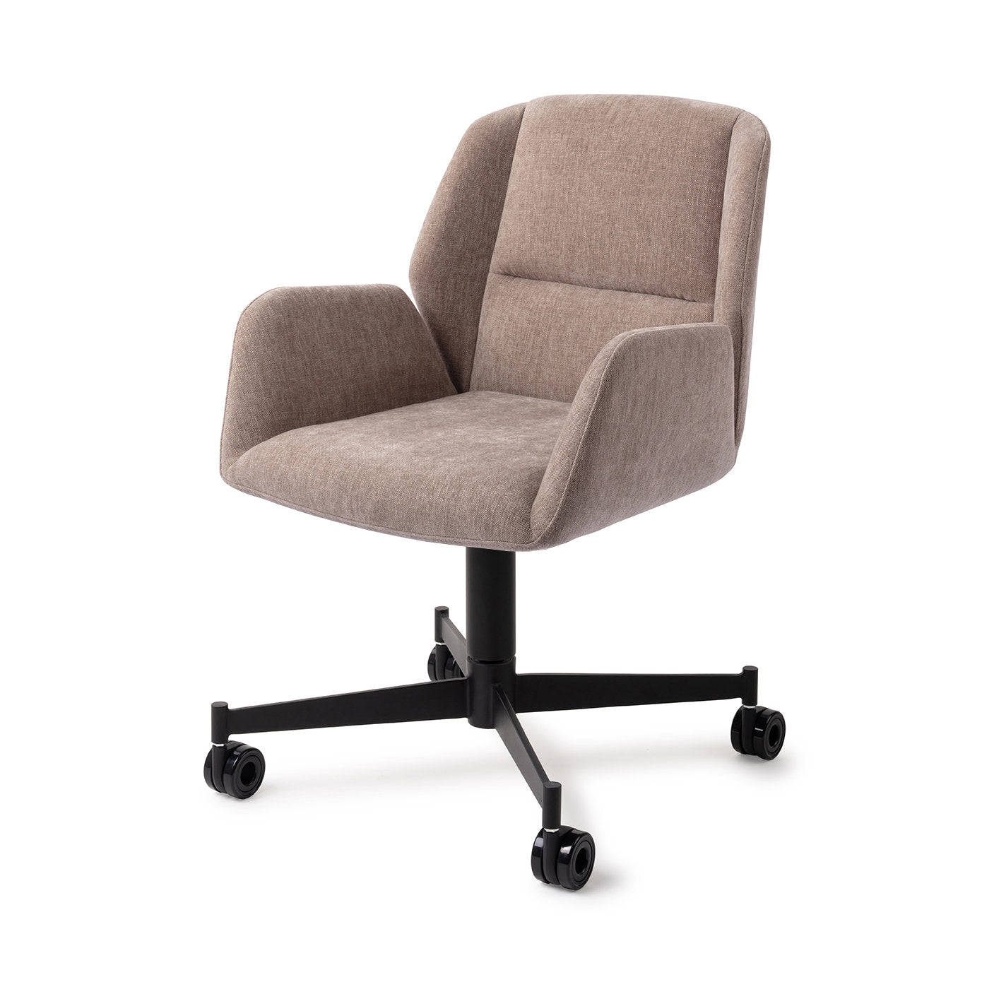 Myoko Dining Chair Greystones Caster Black