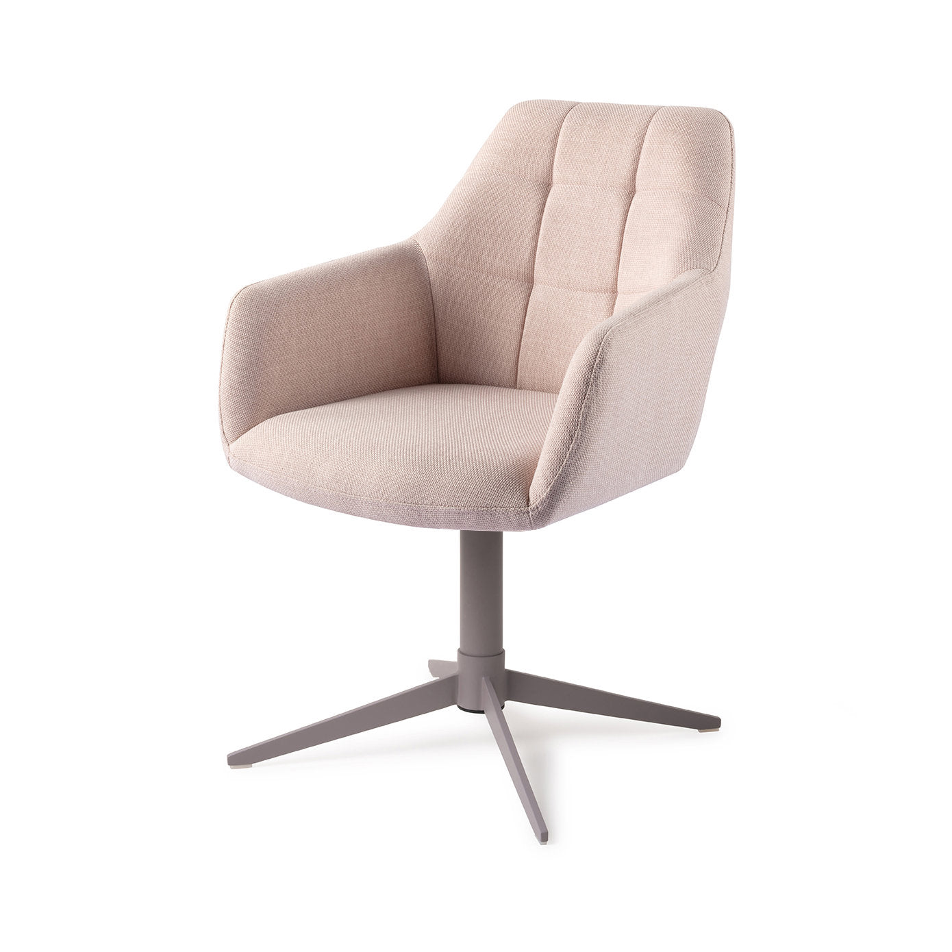 Noto Dining Chair Petal Pink Quad Grey
