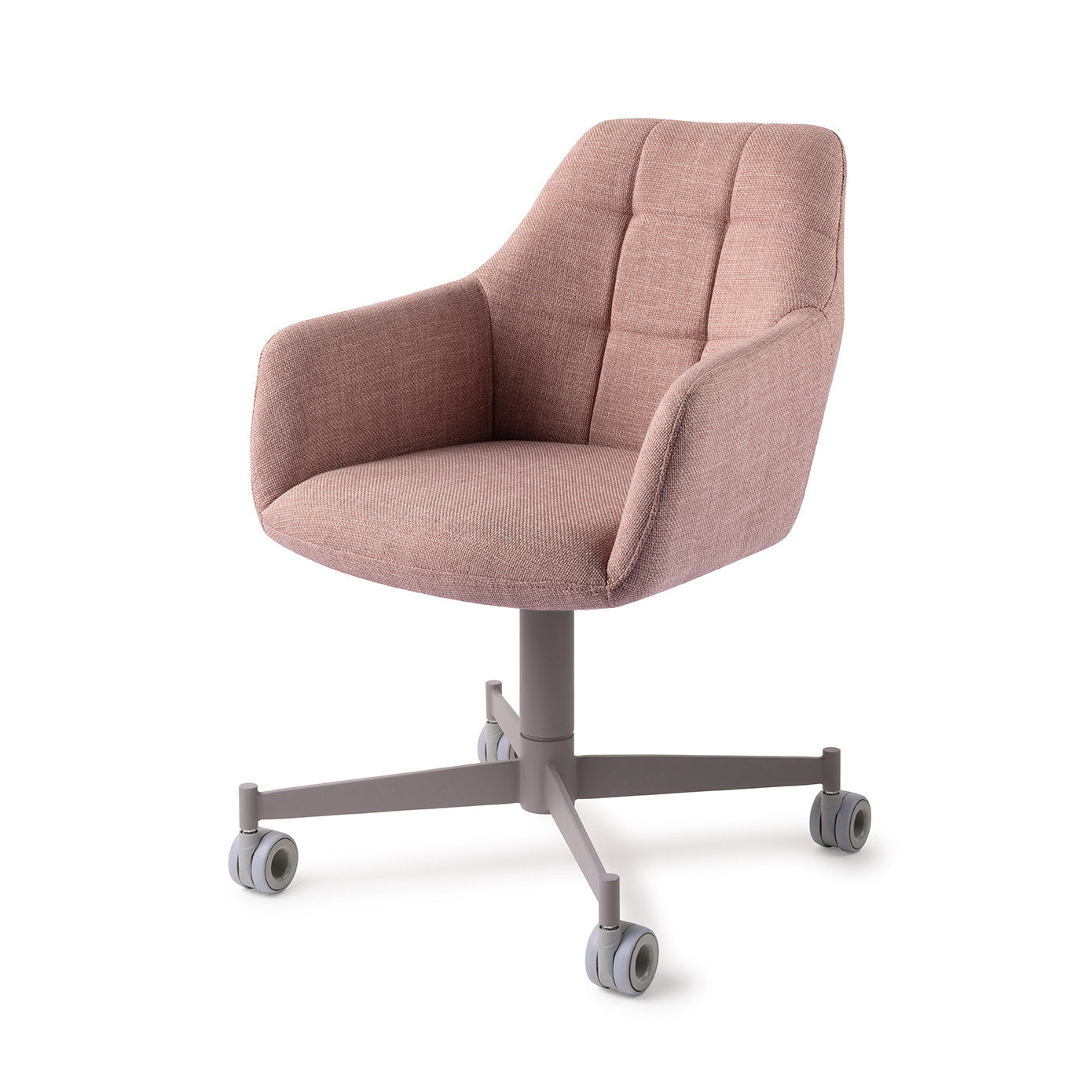 Noto Dining Chair Vintage Rose Caster Grey