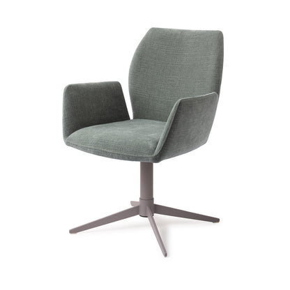 Misaki Dining Chair Breezy Blue Quad Grey