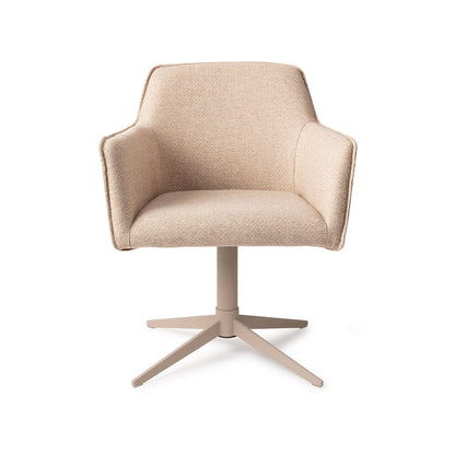 Hofu Dining Chair Wild Walnut Quad Beige